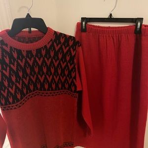 Christmas Outfit (Sweater top and skirt)